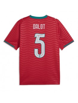 Portugal Diogo Dalot #5 Replika Hemmakläder VM 2026 Kortärmad Portugal Diogo Dalot #5 Replika Hemmakläder VM 2026 Kortärmad